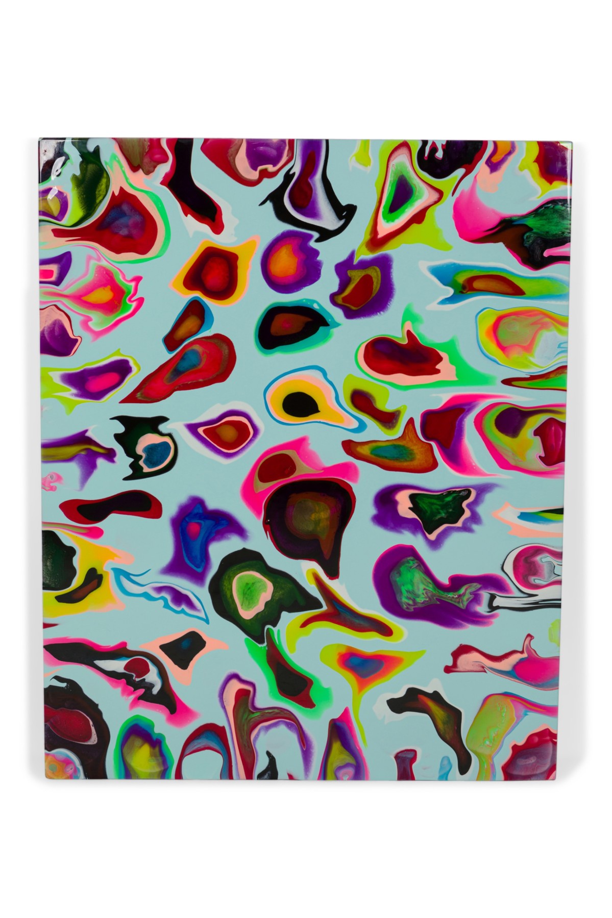 Ray Geary Contemporary Poured Resin Abstract Titled Space Face